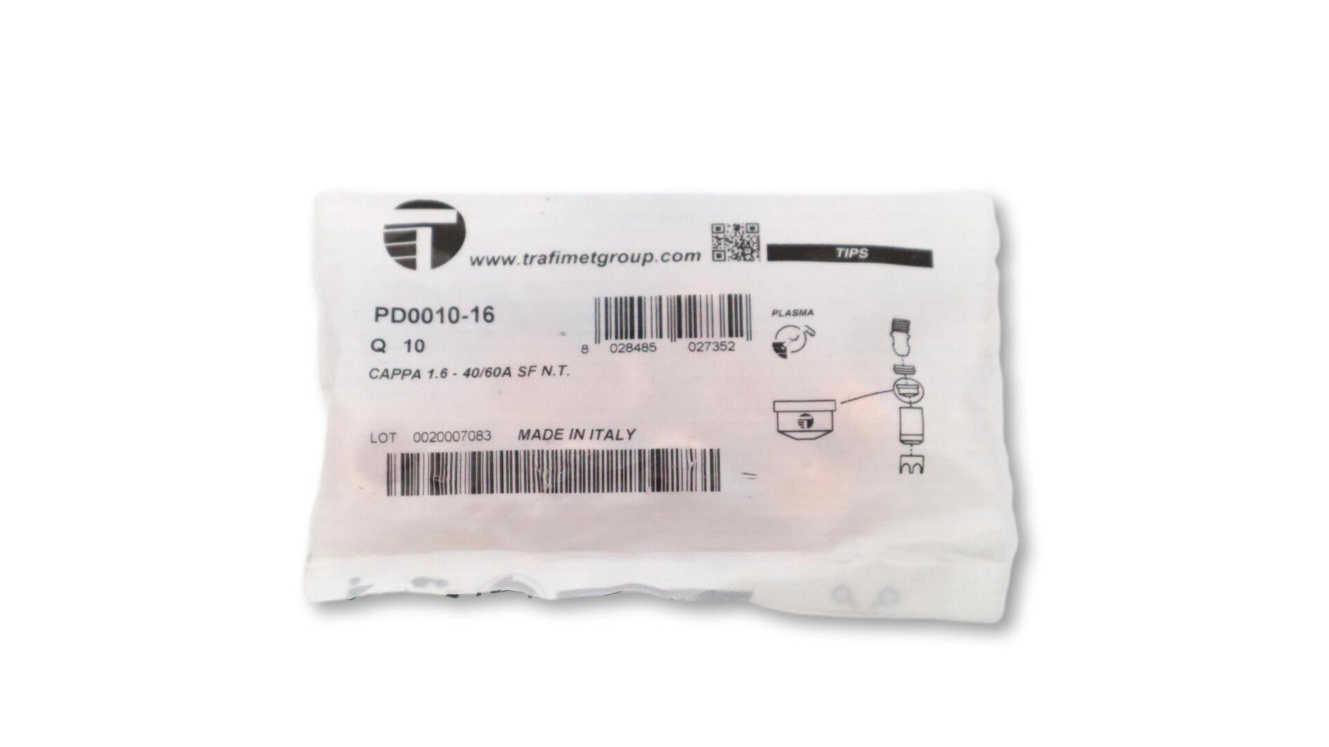 PD0010/16 Saf CP40 1,6 mm Plazma Memesi Trafimet