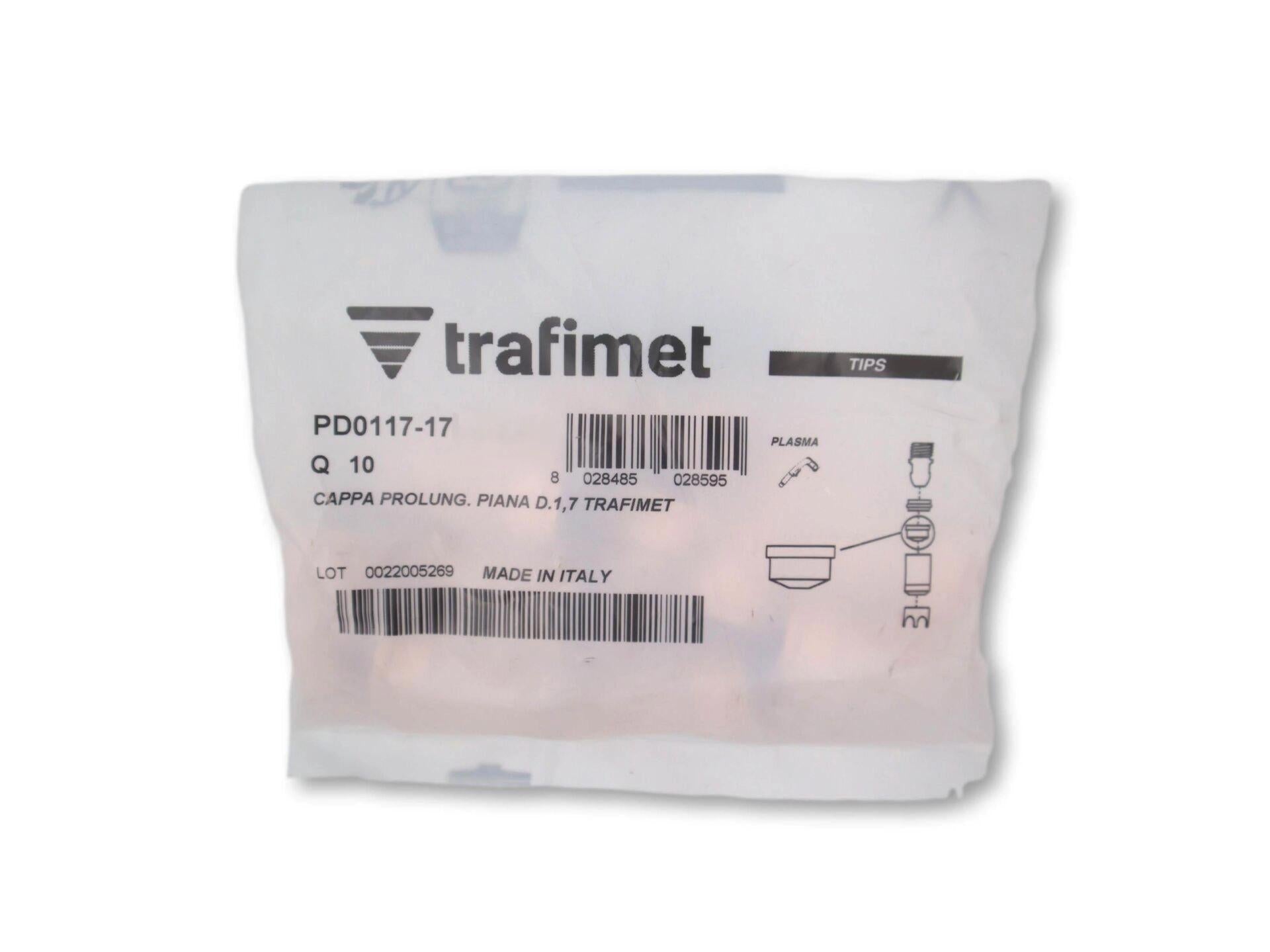 Trafimet A101-A141-A151 1,7mm Plazma Kesim Memesi PD0117-17