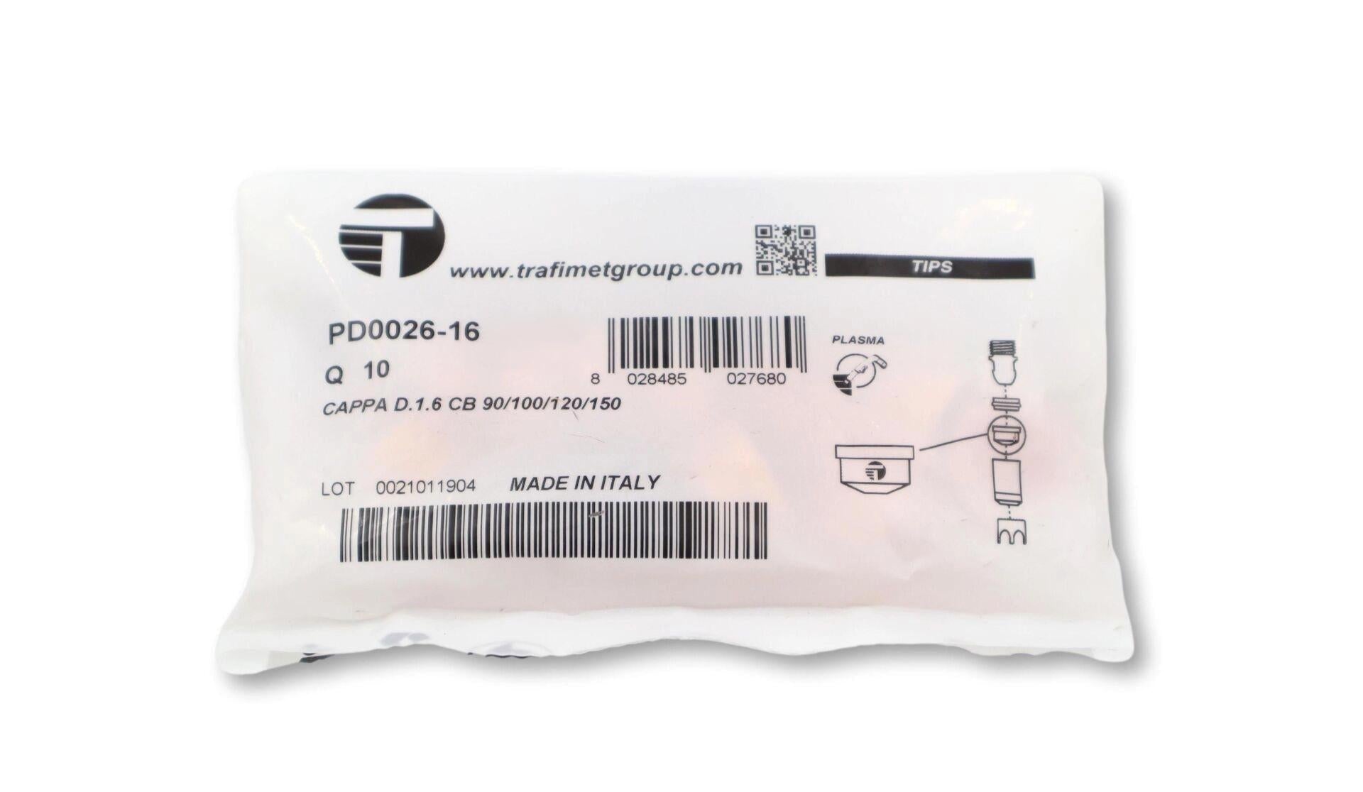 Trafimet CB 100 - CB 150 1,6mm Plazma Kesim Memesi PD0026-16