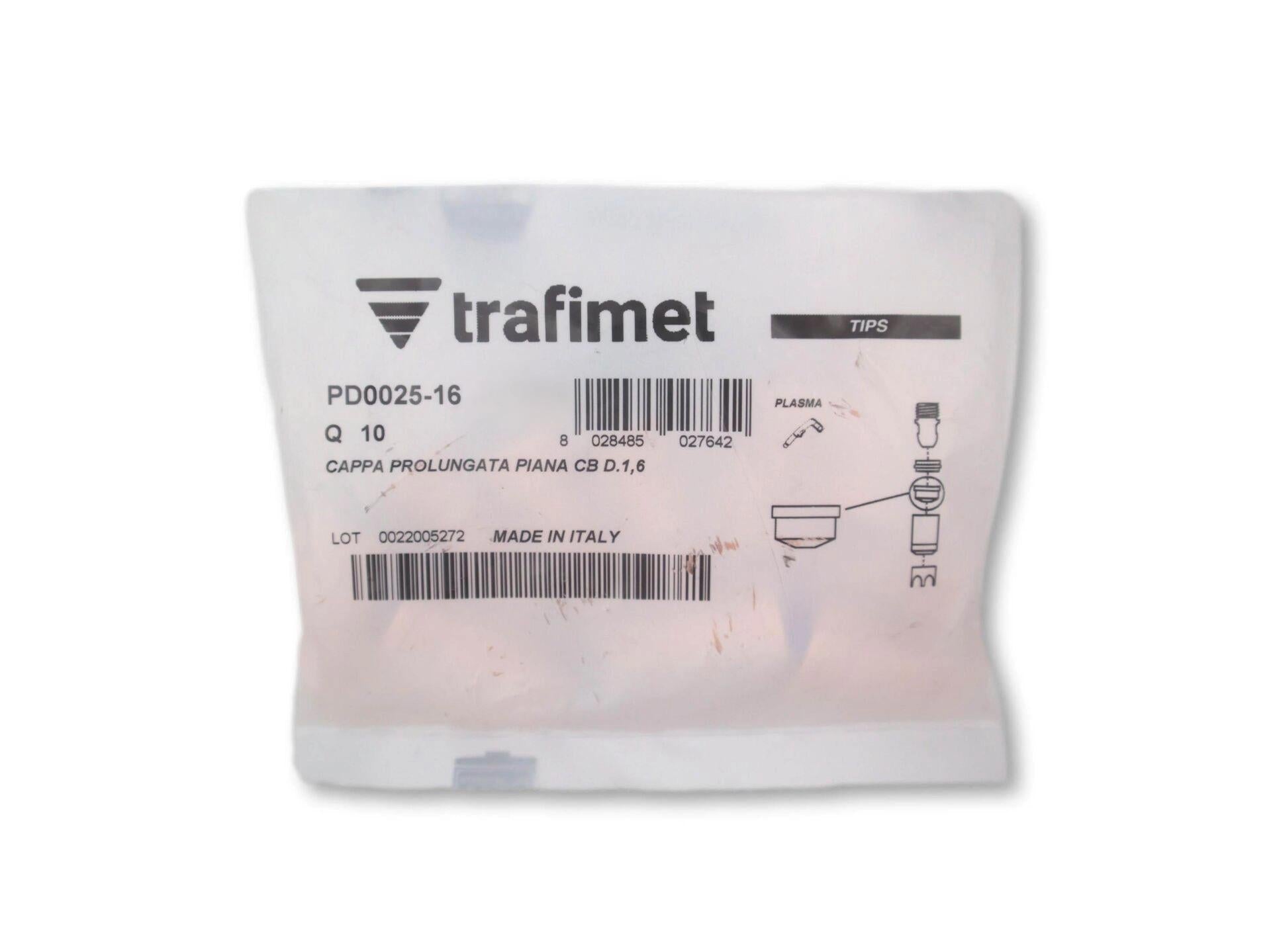 Trafimet CB 100 - CB 150 1,6mm Uzun Plazma Kesim Memesi PD0025-16