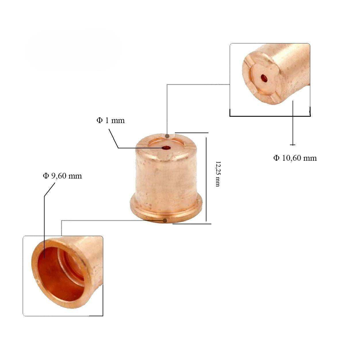 Trafimet CB 50 - CB 70 1mm Plazma Kesim Memesi PD0088-10