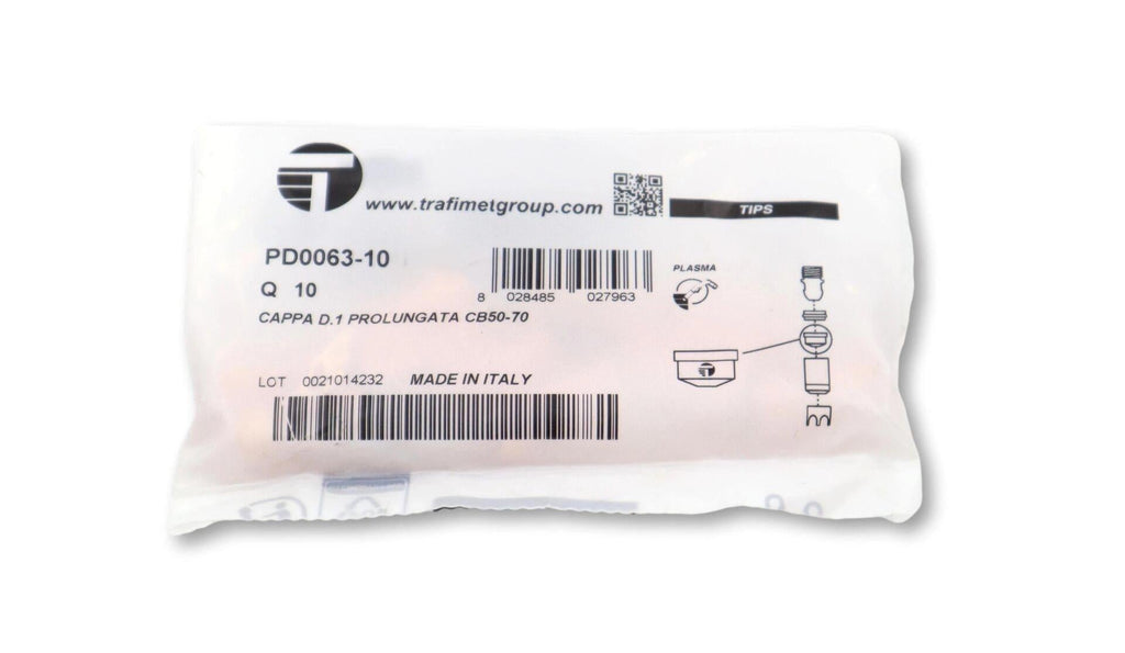 Trafimet CB 50 - CB 70 1mm Uzun Plazma Kesim Memesi PD0063-10