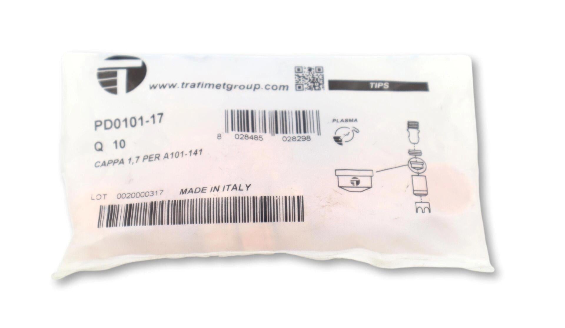 Trafimet A101-A141 1,7mm Plazma Kesim Memesi PD0101-17