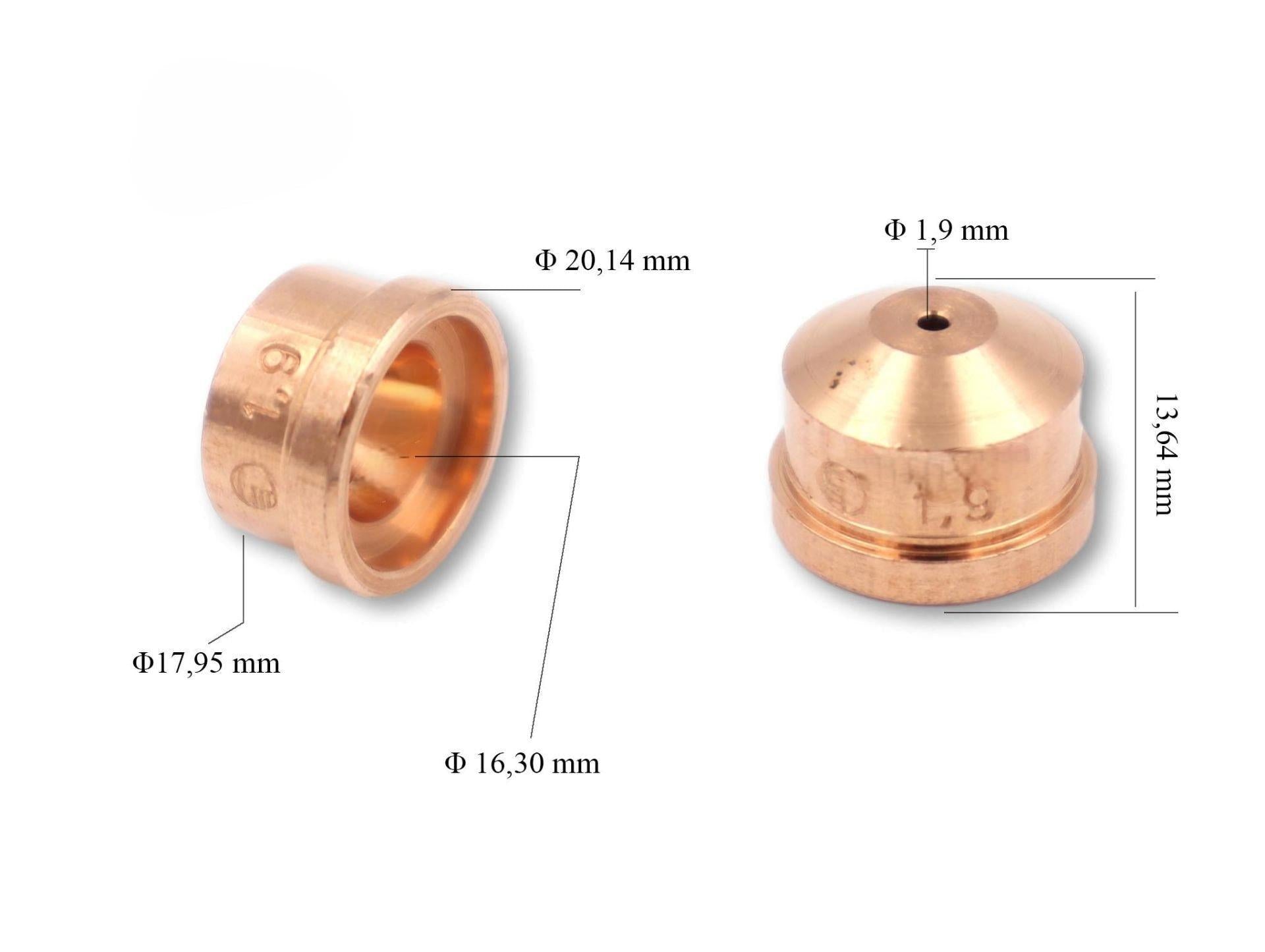 Trafimet A101-A141 1,9mm Plazma Kesim Memesi PD0101-19