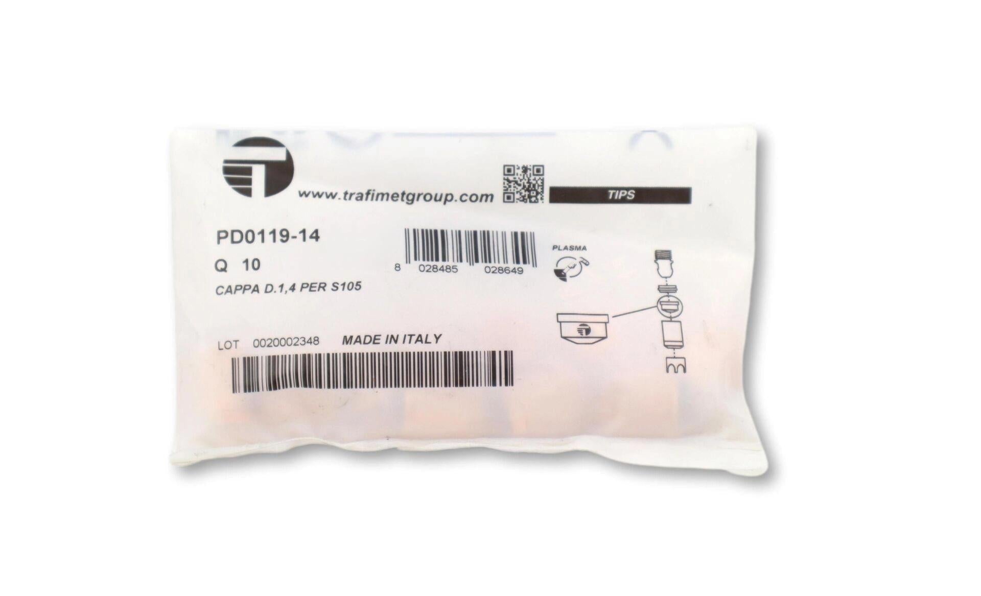 Trafimet S 75-S 105 0,8mm Plazma Kesim Memesi PD0119-14