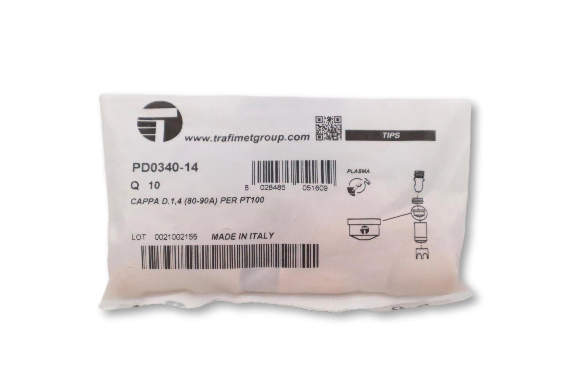 Trafimet PT 100 1,4mm Plazma Kesim Meme 51248.14 PD0340-14