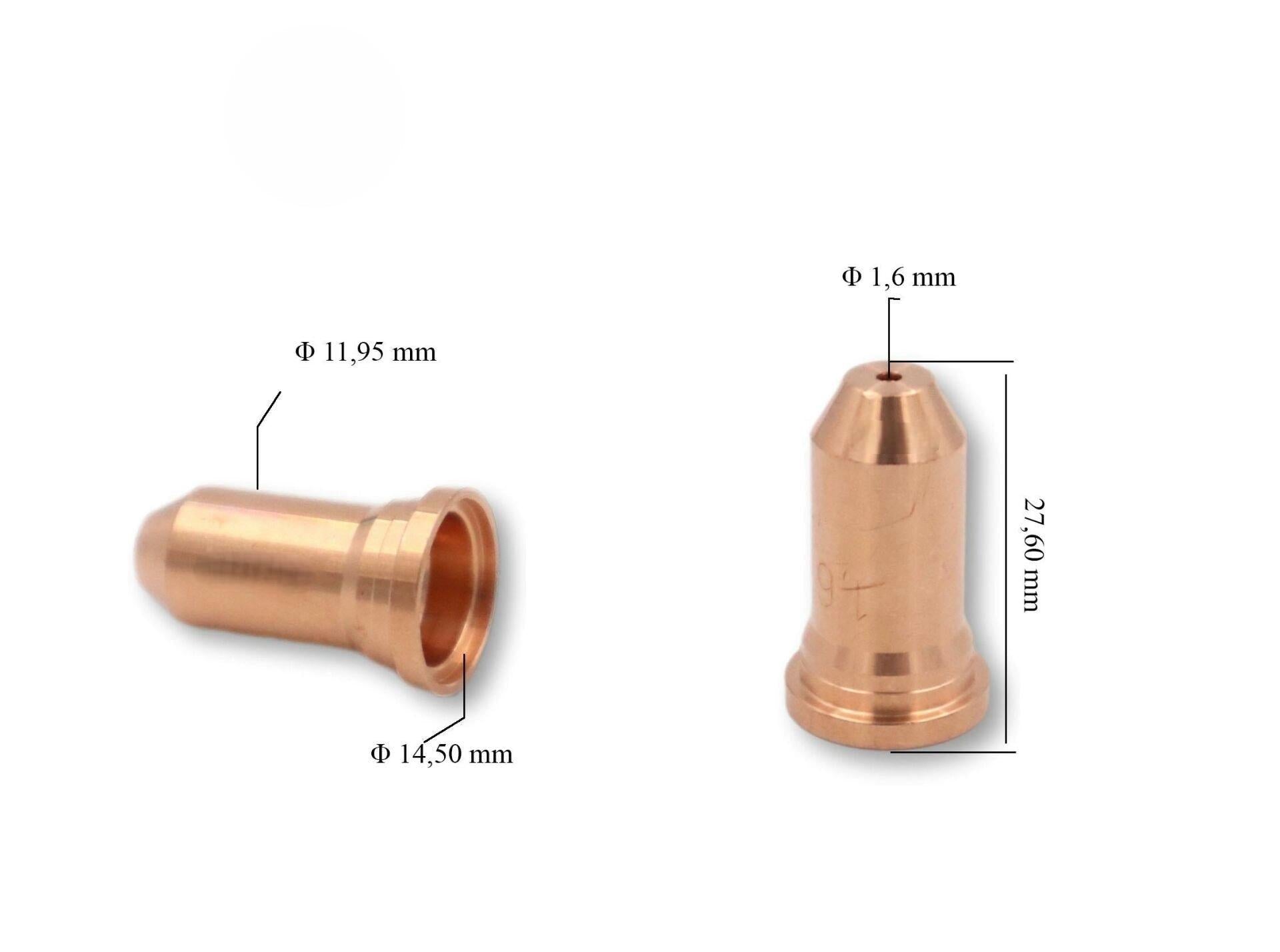 Trafimet PT 100 1,6mm Plazma Kesim Meme 51248.14 PD0340-16