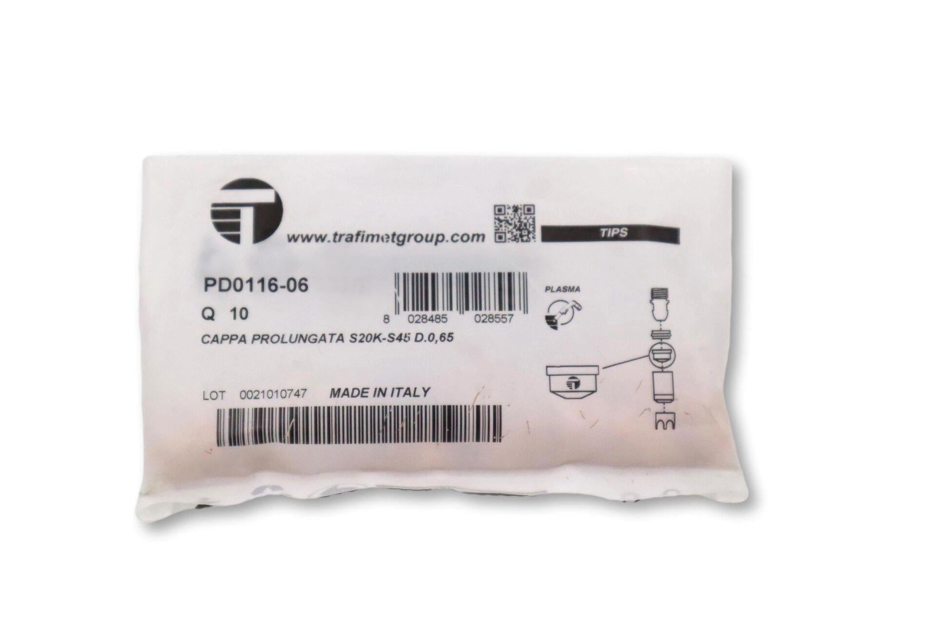 Trafimet S25-S35-S45 0,65mm Plazma Kesim Memesi PD0116-06