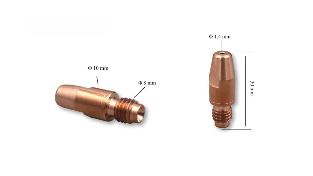 M8 1,4 mm Gazaltı Kaynak Kontak Memesi Zirkonyumlu MD0005/84 Trafimet