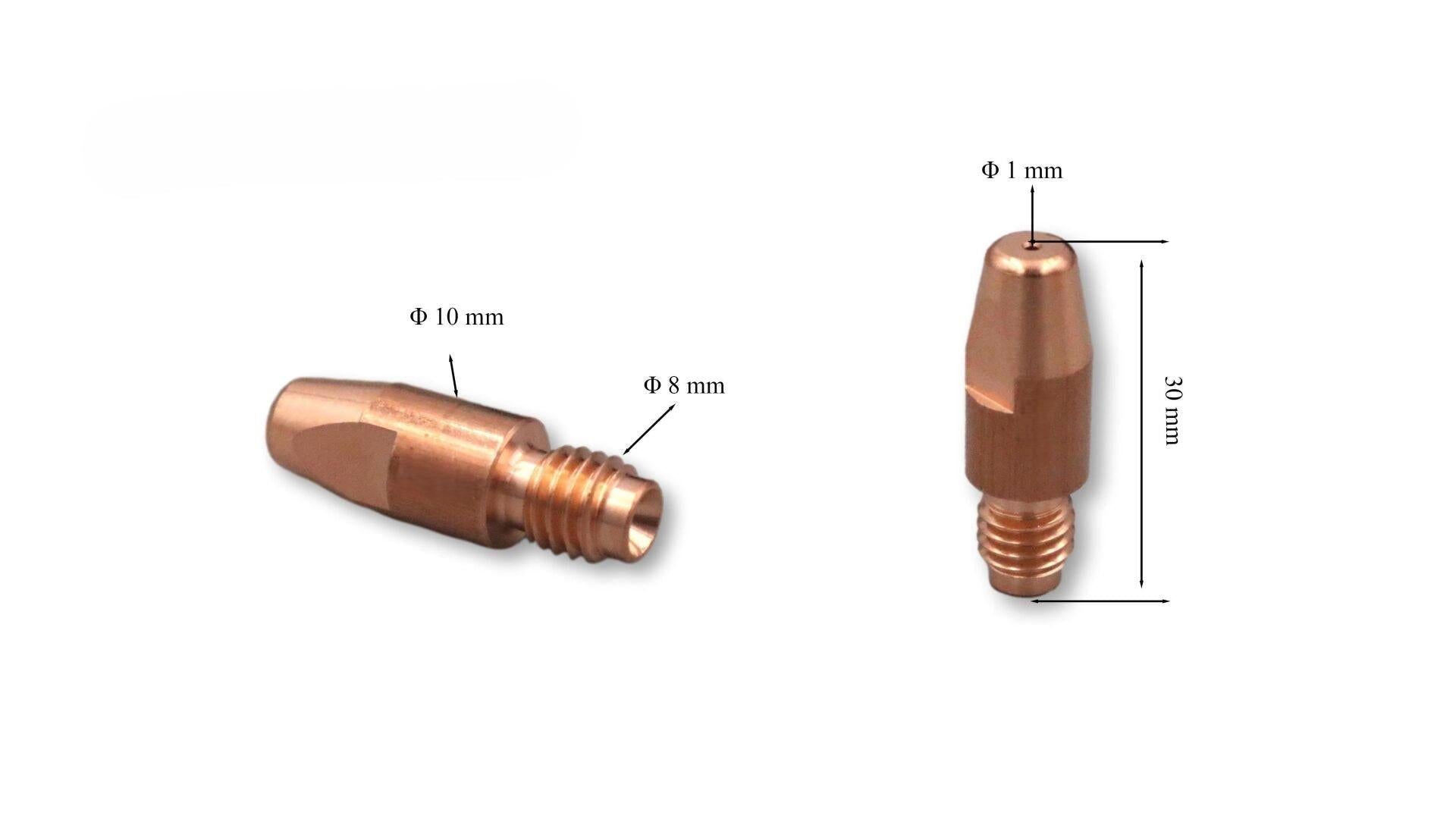 M8 1 mm Gazaltı Kaynak Kontak Memesi Alüminyum Tel İçin MD0005/60