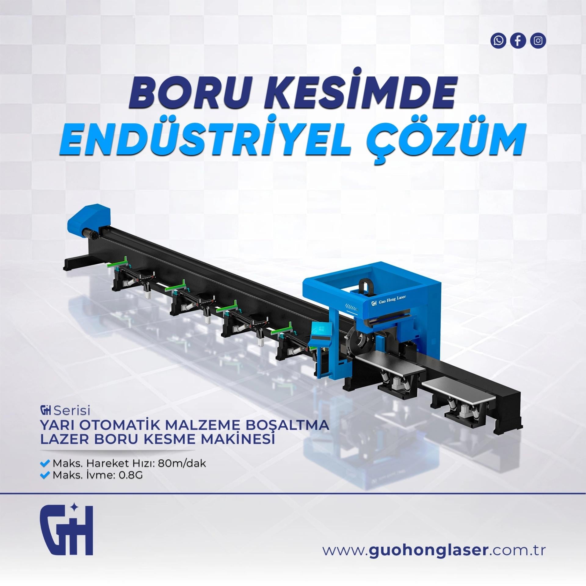 Boru Lazer kesim makinesi
