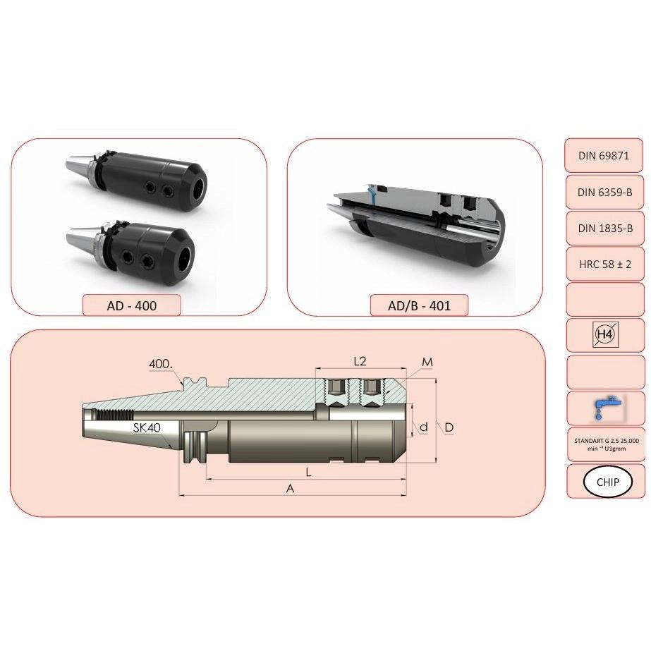 25 mm Veldon Tutucu SK40