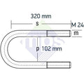 DORSE BAĞLANTI M24x2.0/102x320