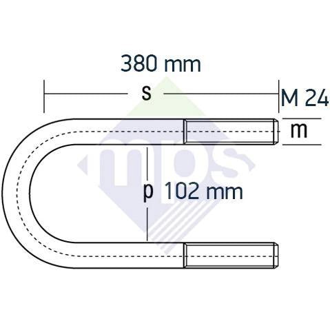 DORSE BAĞLANTI M24x2.0/102x380