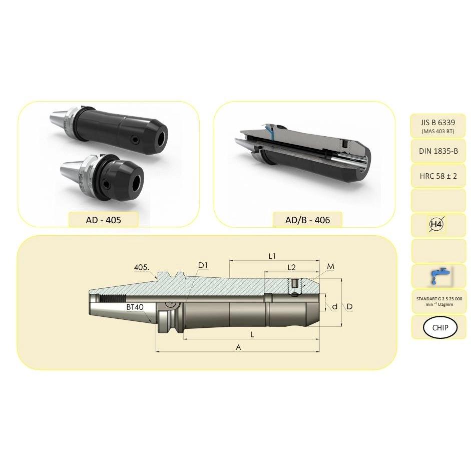 18 mm Veldon Tutucu BT40