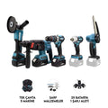 Şarjlı Beşli Set Mk350 (Budama Testeresi 10mm Ç.Mandren+S.Sıkma+Ş.Spral+Ş.Hilti)