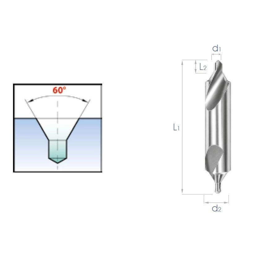 DIN 333/A Punta Matkap Uçları 60°