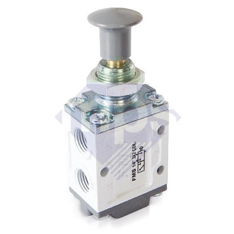 PNÖMATİK ÇEKMELİ VALF 1/4" 3x2 FMS MARKA