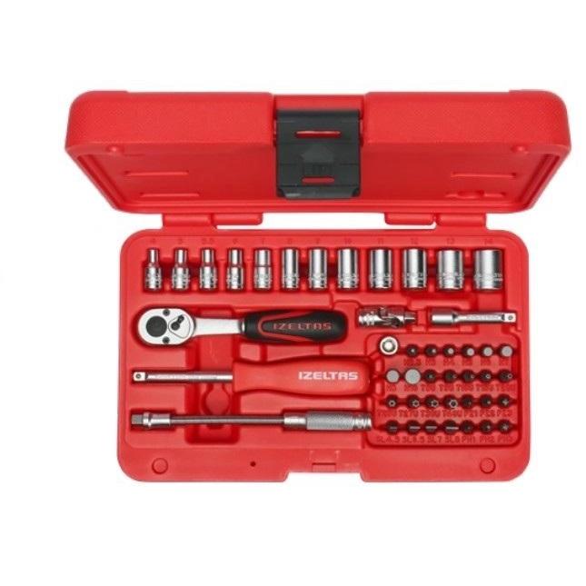 1/4” Altı Köşe Lokma Anahtar ve Bits Set (45 parça, mm)