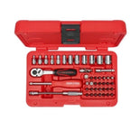 1/4” Altı Köşe Lokma Anahtar ve Bits Set (45 parça, mm)