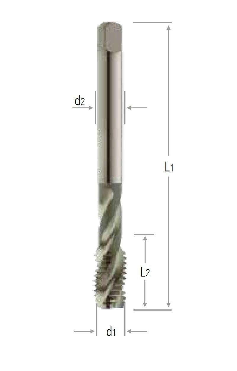 DIN 376/35°/40° M - Helis makina kılavuzları
