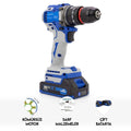 Şarjlı Matkap 10mm Blue Kömürsüz Vidalama