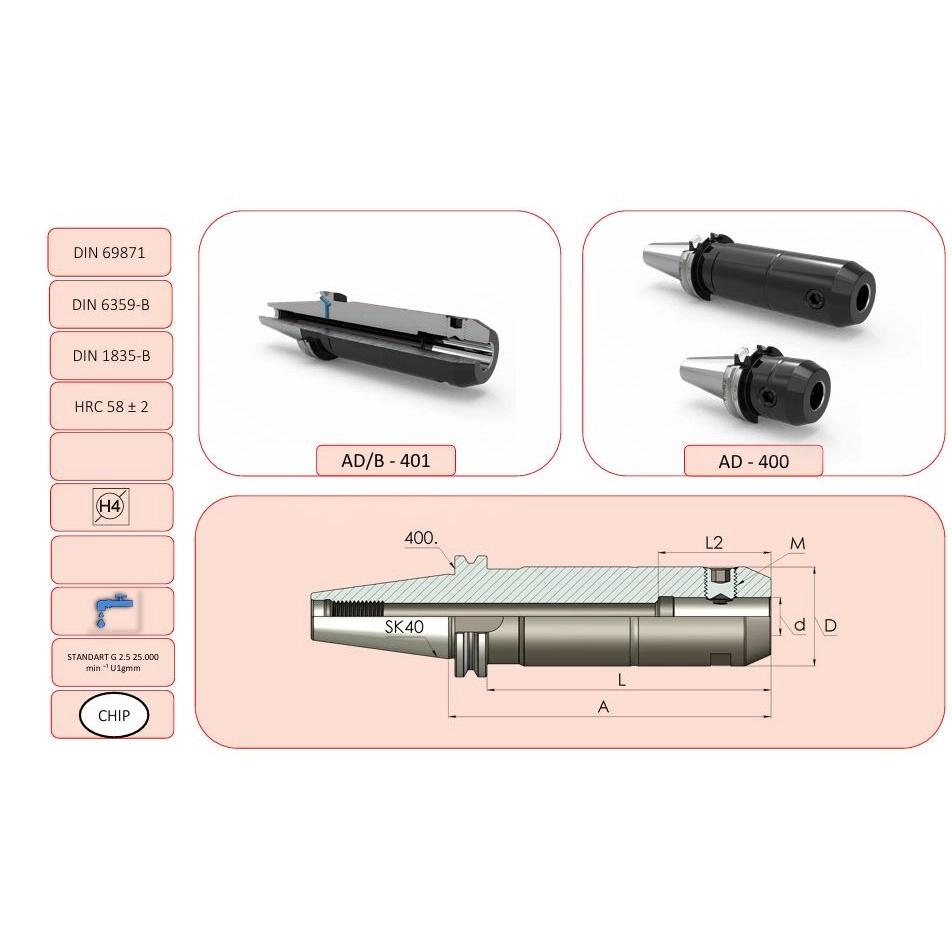 20 mm Veldon Tutucu SK40