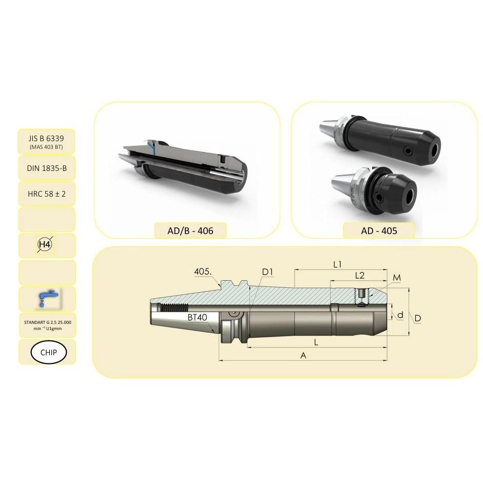 16 mm Veldon Tutucu BT40