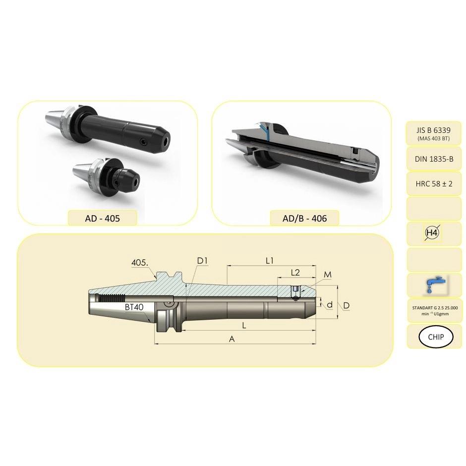 10 mm Veldon Tutucu BT40