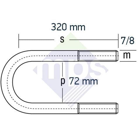 DORSE BAĞLANTI 7/8x72x320