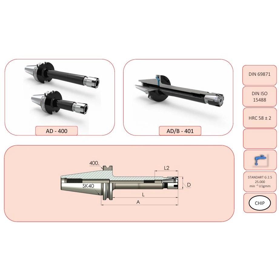 ER16 Mini Pens Başlığı SK40