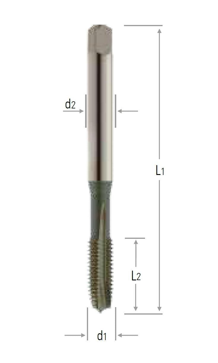 DIN 371/B M - Eğik Ağız Makina Kılavuzları