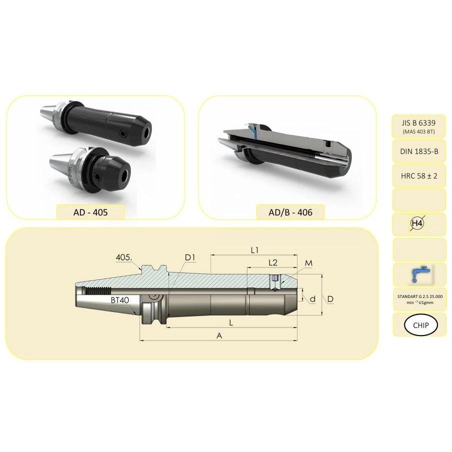 14 mm Veldon Tutucu BT40
