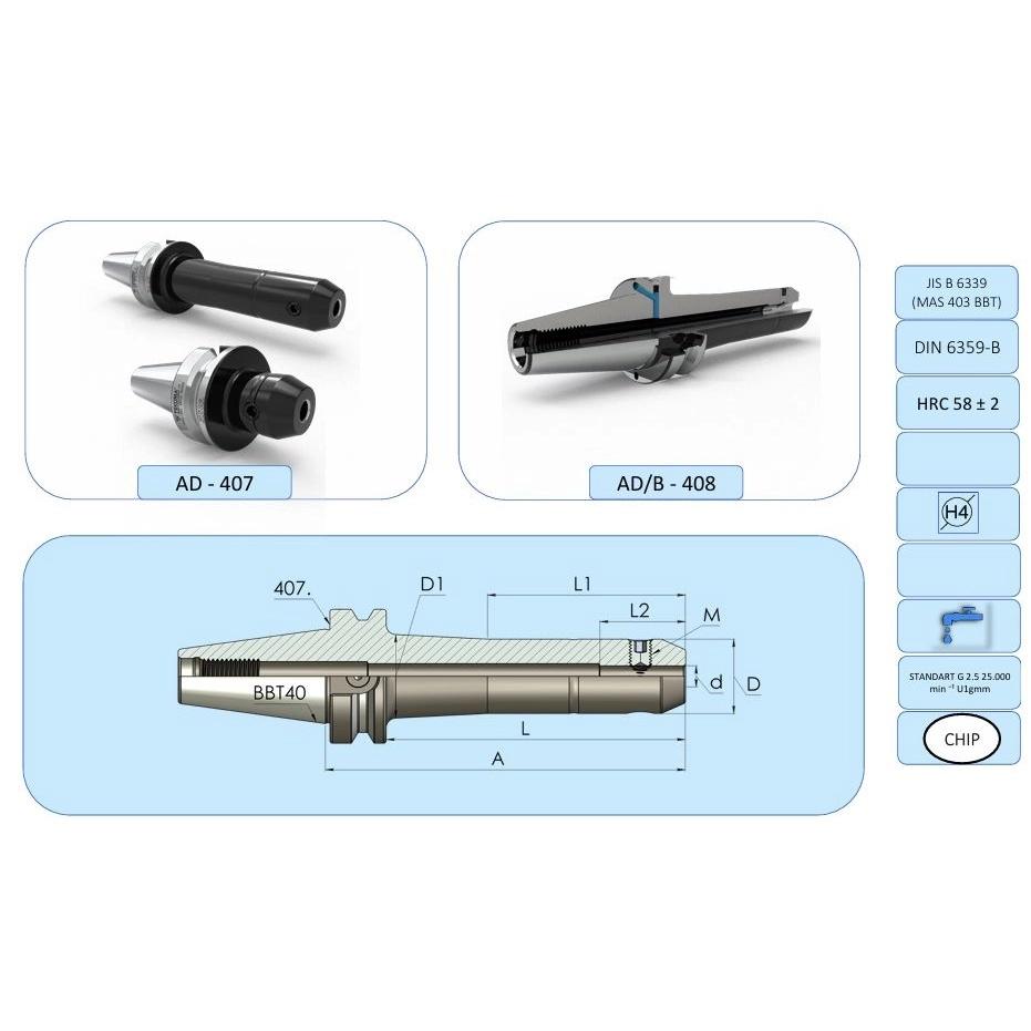 10 mm Veldon Tutucu BBT40