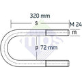 DORSE BAĞLANTI M24x2.0/72x320