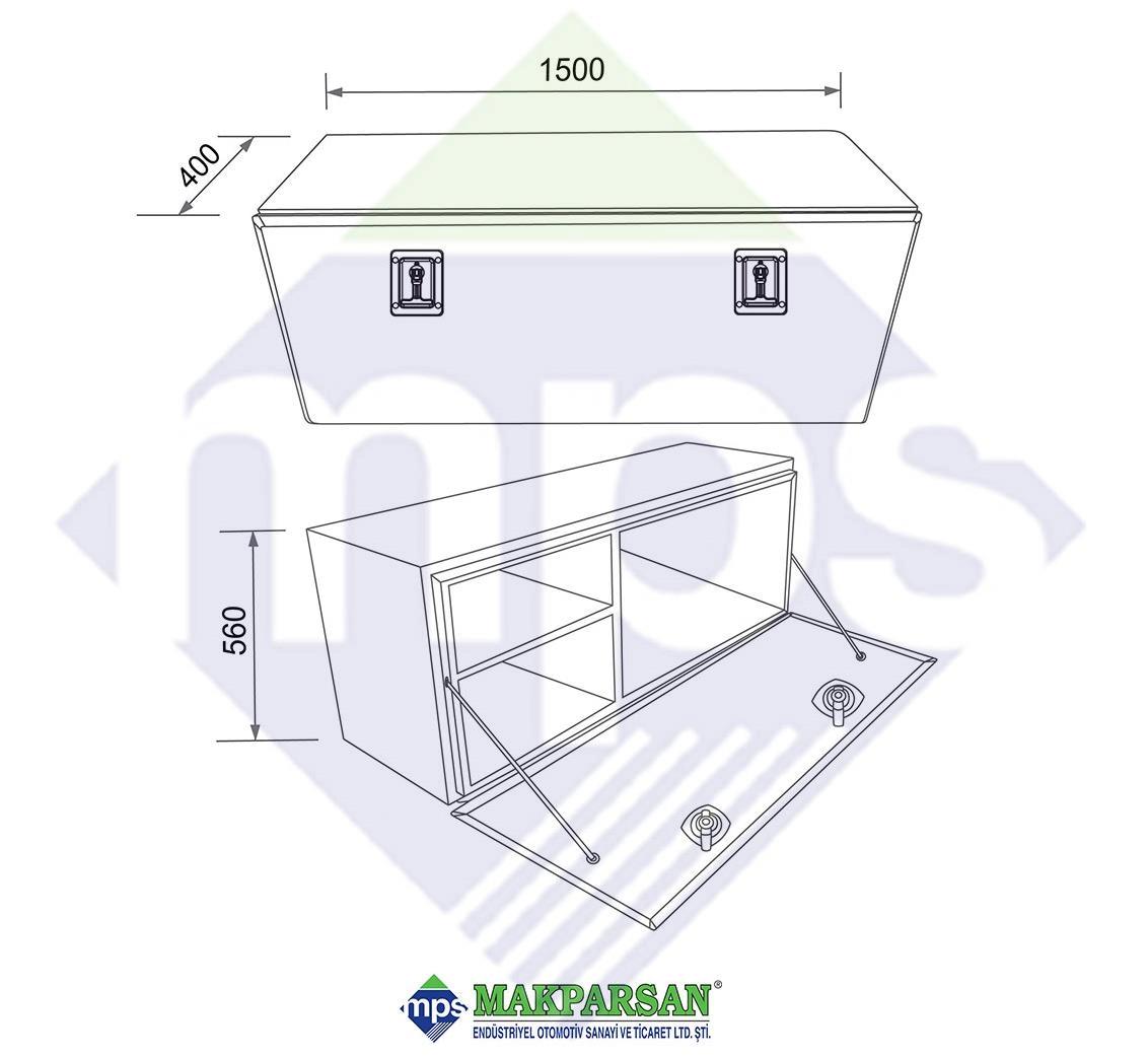 DORSE METAL TAKIM DOLABI (1 MM) 150 CM 120 CM 100 CM