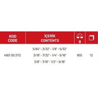 Allen Anahtar Takım Altı Köşe (SAE)