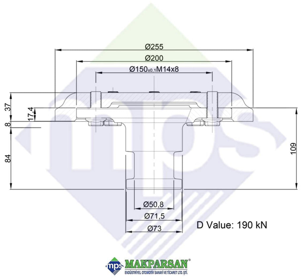 KİNG PİMİ 2" E BELGELİ FMC MARKA / KZ1012