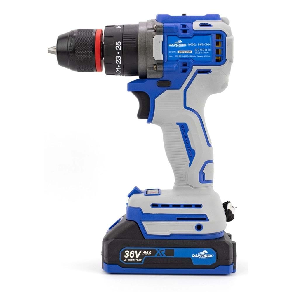 Şarjlı Matkap 10mm Blue Kömürsüz Vidalama
