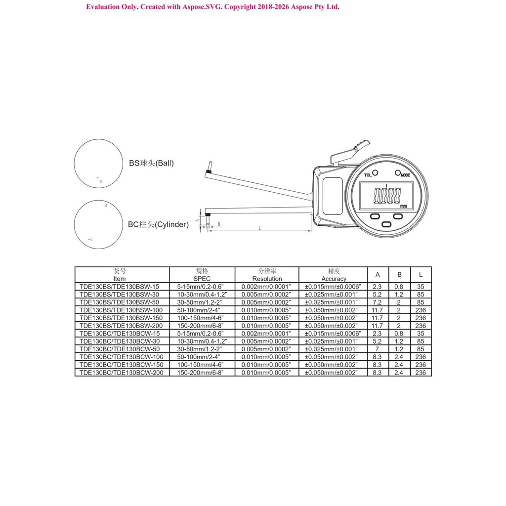 TDE130BS/TDE130BSW