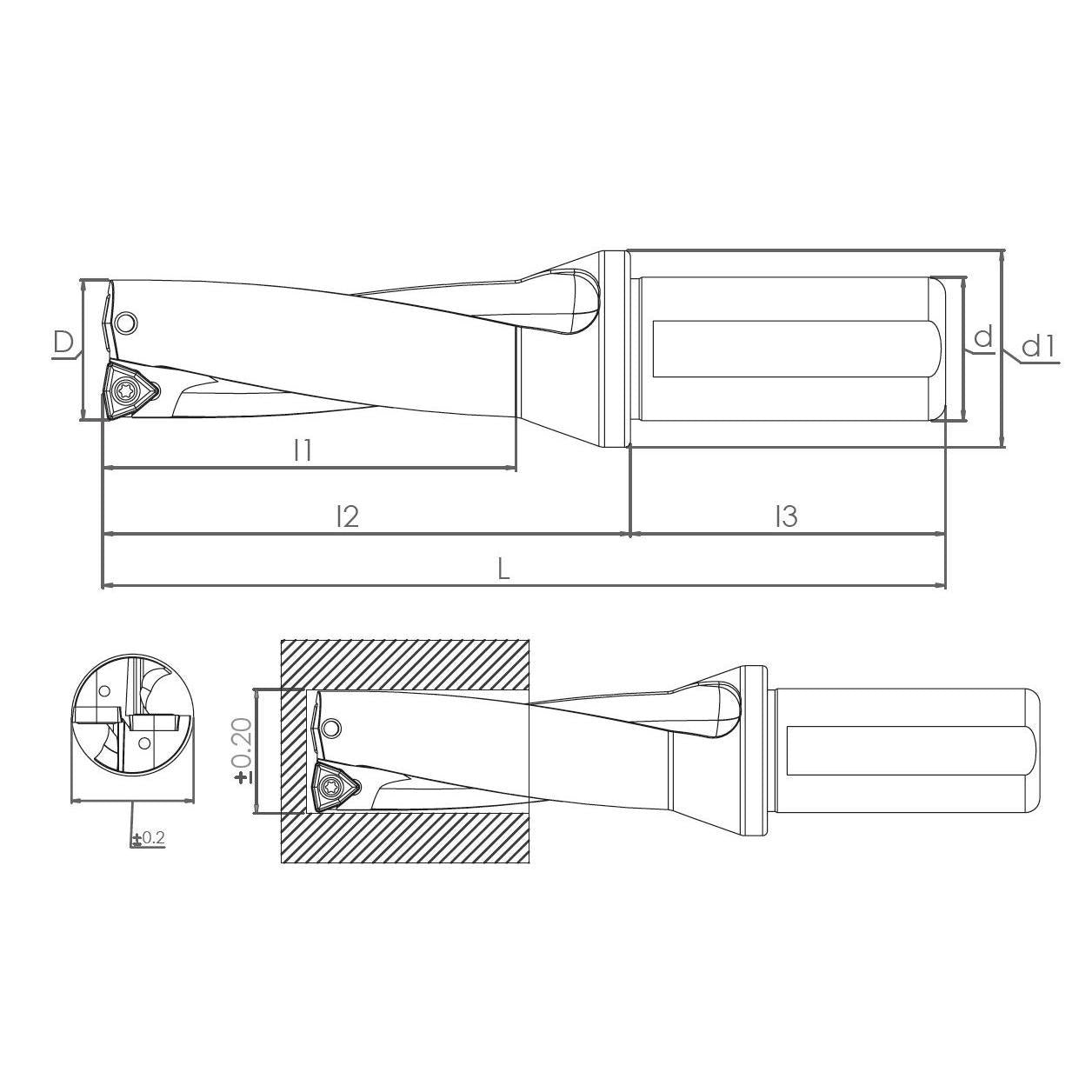 SDUM 33XD2 WCM.06T308 U-DRILL
