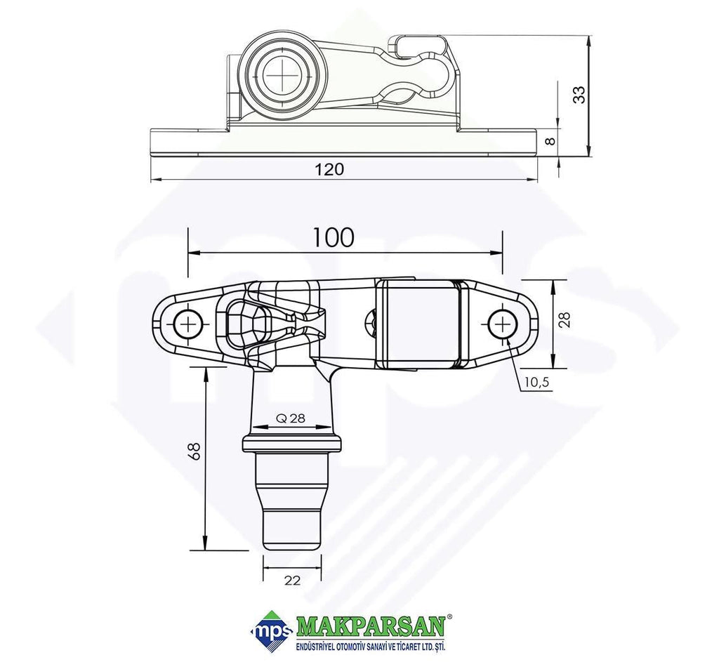 TEK YÖN KANCA TAKIM GALVANİZLİ 22 mm