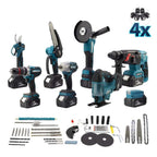 Şarjlı Torklu Sekizli Set Dbml (Led Aydınlatma+ Ş.Hilti+Ş.Spral+S.Sıkma+13mm Ç.Mandren+Ş.Dekupaj+Budama Testeresi+Bağ Makas)