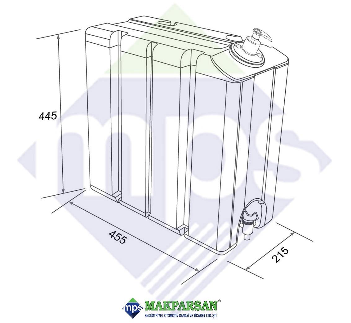 SU DEPOSU TIRSAN TİP 45 LİTRE