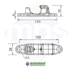 TEK YÖN KANCA TABANI GALVANİZLİ 22 mm