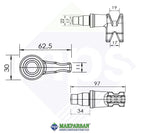 TEK YÖN KANCA TIRNAGI GALVANİZLİ 22 mm