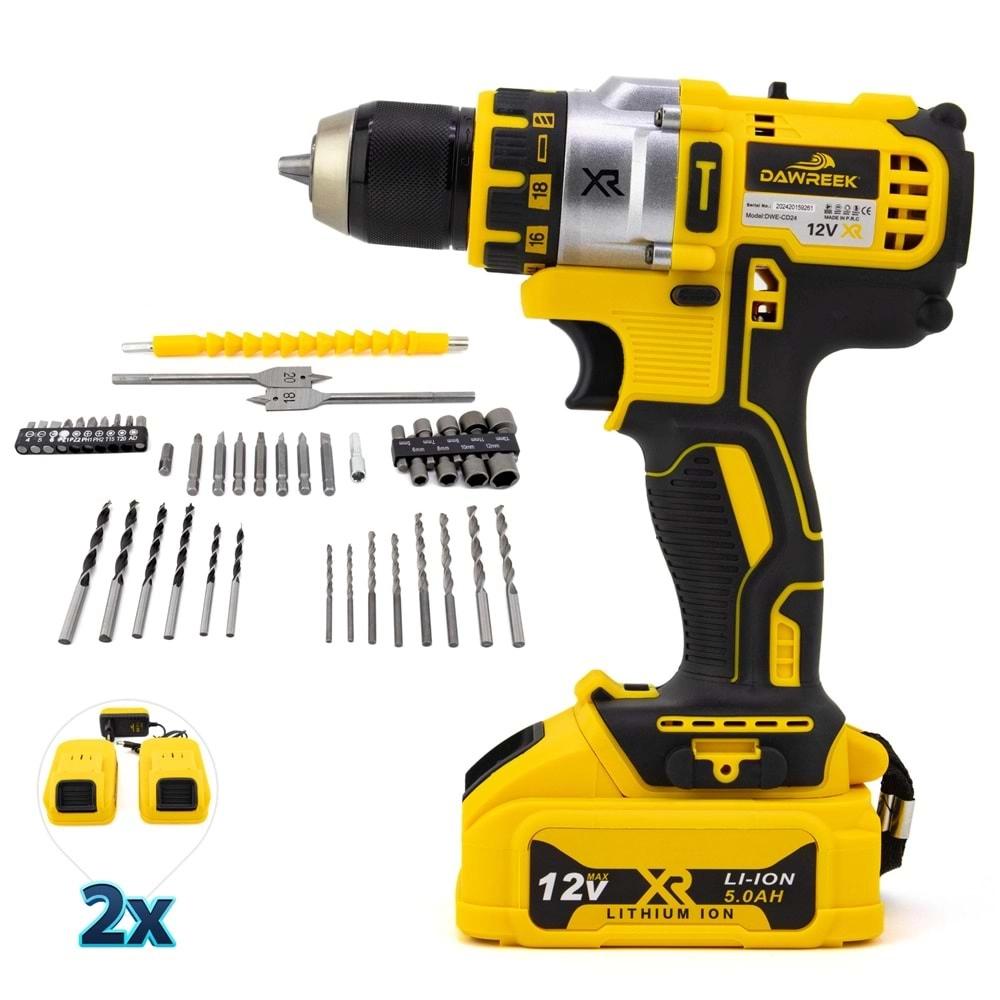 Şarjlı Matkap 10mm Çelik Mandren Vidalama Dw3p