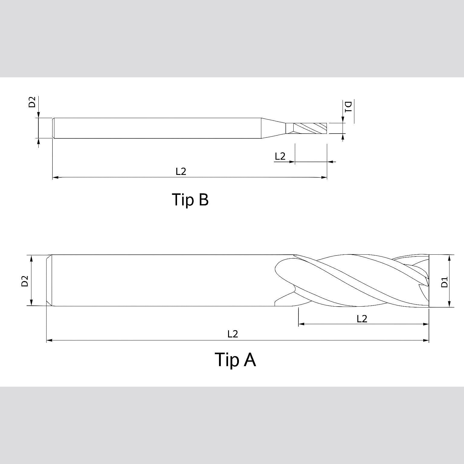 KÖŞE RADÜS STANDART ALÜMİNYUM FREZE 3T