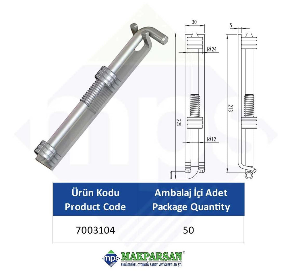 KAPAK SÜRGÜ KİLİDİ YAYLI