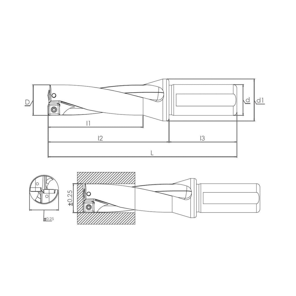 SDUM 28XD6 SP-XO09 U-DRILL